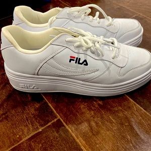 White womens Fila sneaker
